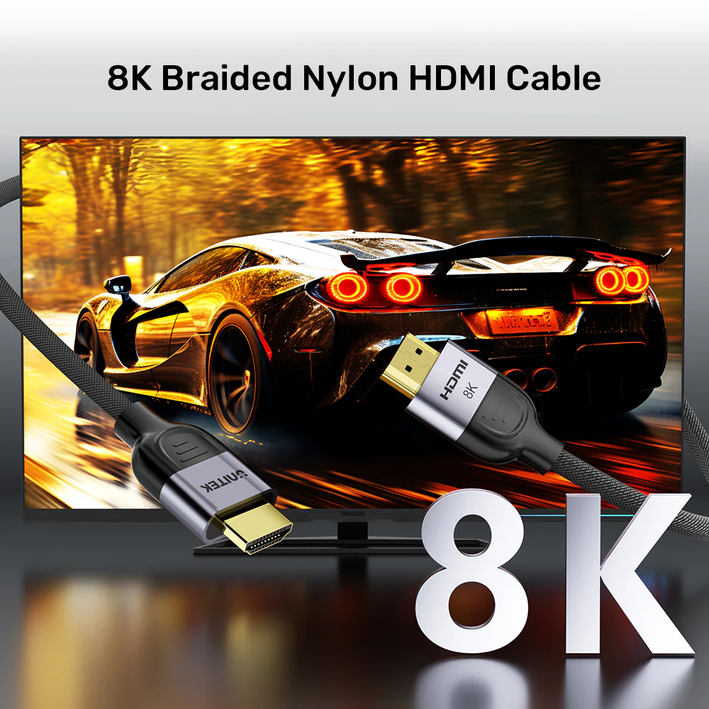 UNITEK C11093RGY01- HDMI TO HDMI CABLE 8K@60HZ NYLON BRAIDED - Image 7