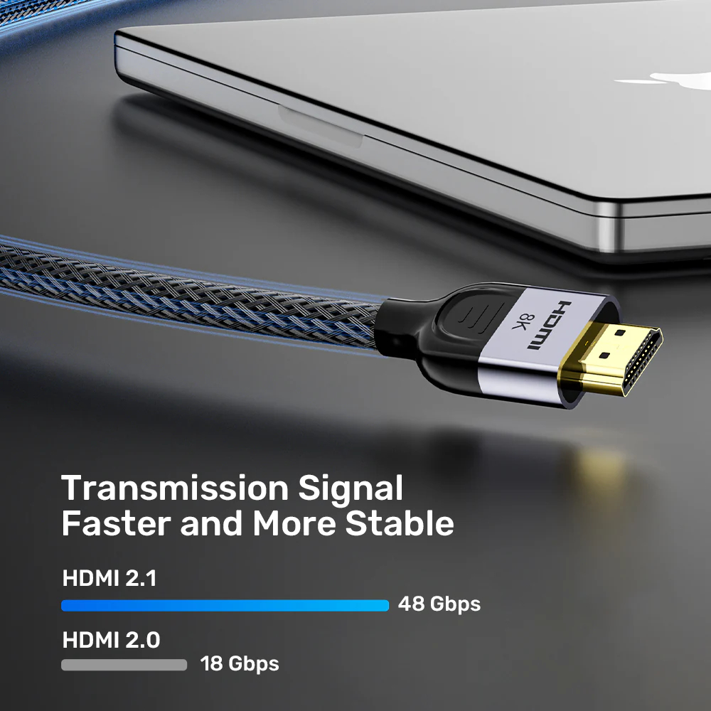 UNITEK C11093RGY01- HDMI TO HDMI CABLE 8K@60HZ NYLON BRAIDED - Image 6