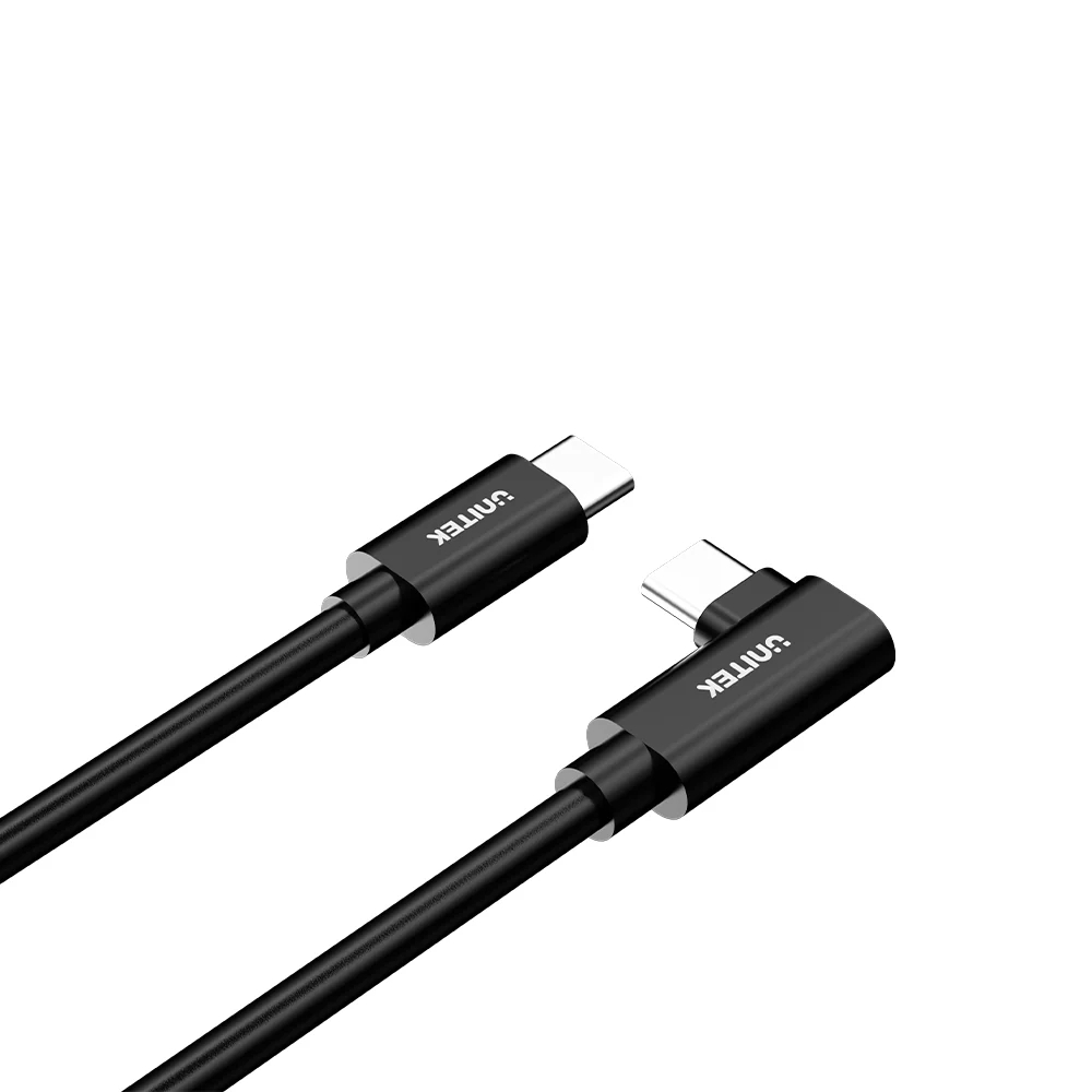 UNITEK C14094ABK01-5M USB-C TO C 90 DEGREE VR LINK PRO CABLE 5M - Image 2