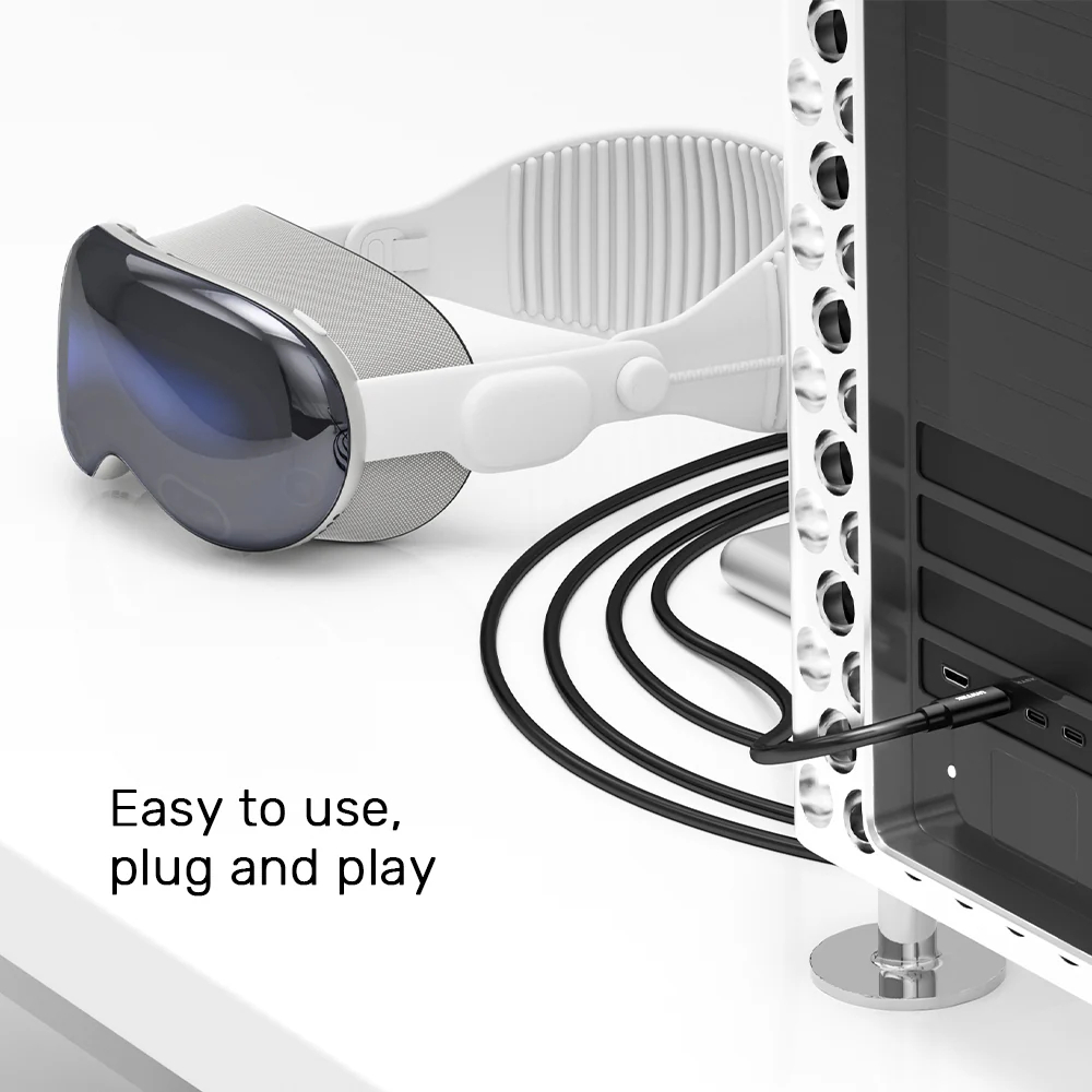 UNITEK C14094ABK01-5M USB-C TO C 90 DEGREE VR LINK PRO CABLE 5M - Image 7