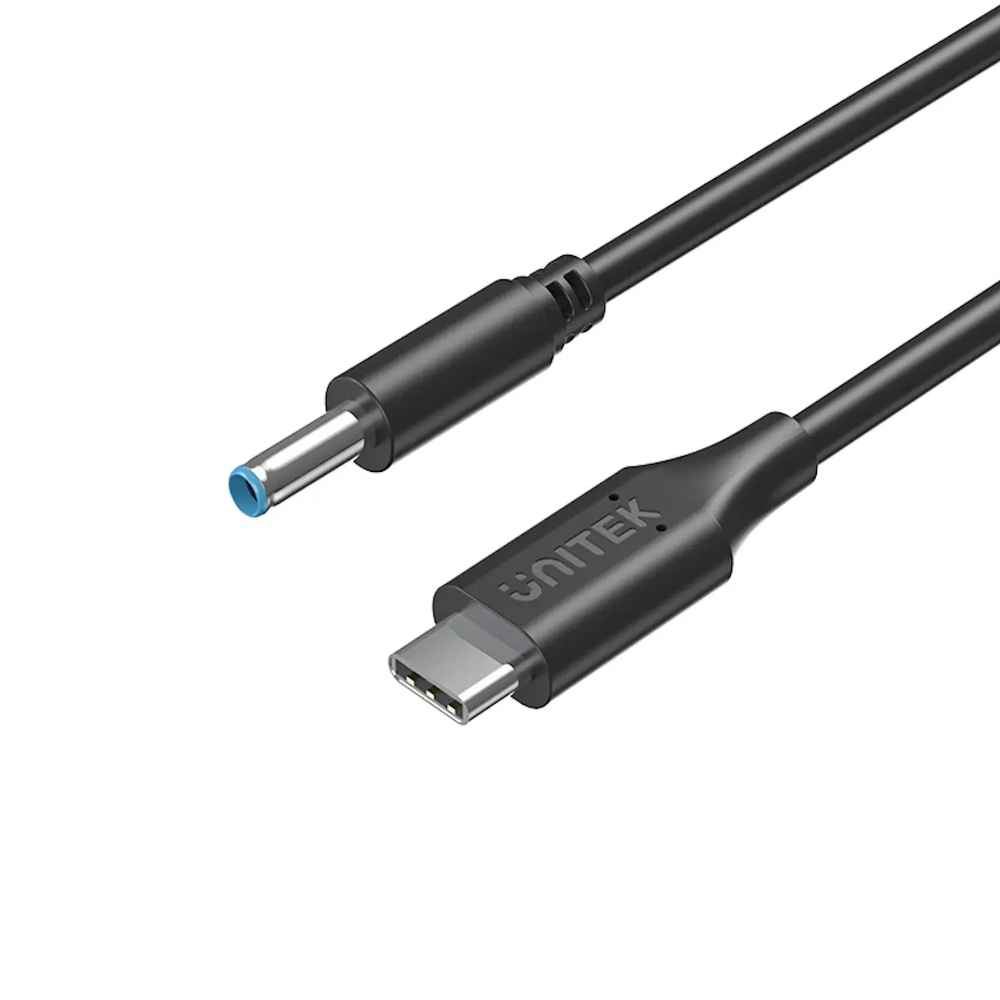 UNITEK C14117BK-1.8M USB-C TO DC HP BLUE PIN ( 4.5 X 3MM ) POWER CHARGING CABLE 65W