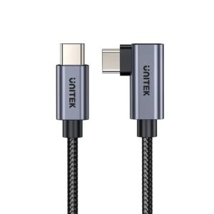 UNITEK C14123BK-5M USB-C TO C 90 DEGREE FAST CHARGING CABLE 100W