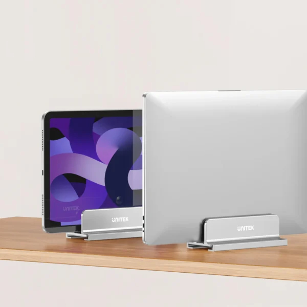 UNITEK OT172GY VERTICAL ADJUSTABLE LAPTOP STAND HOLDER ALUMINUM ALLOY - Image 4