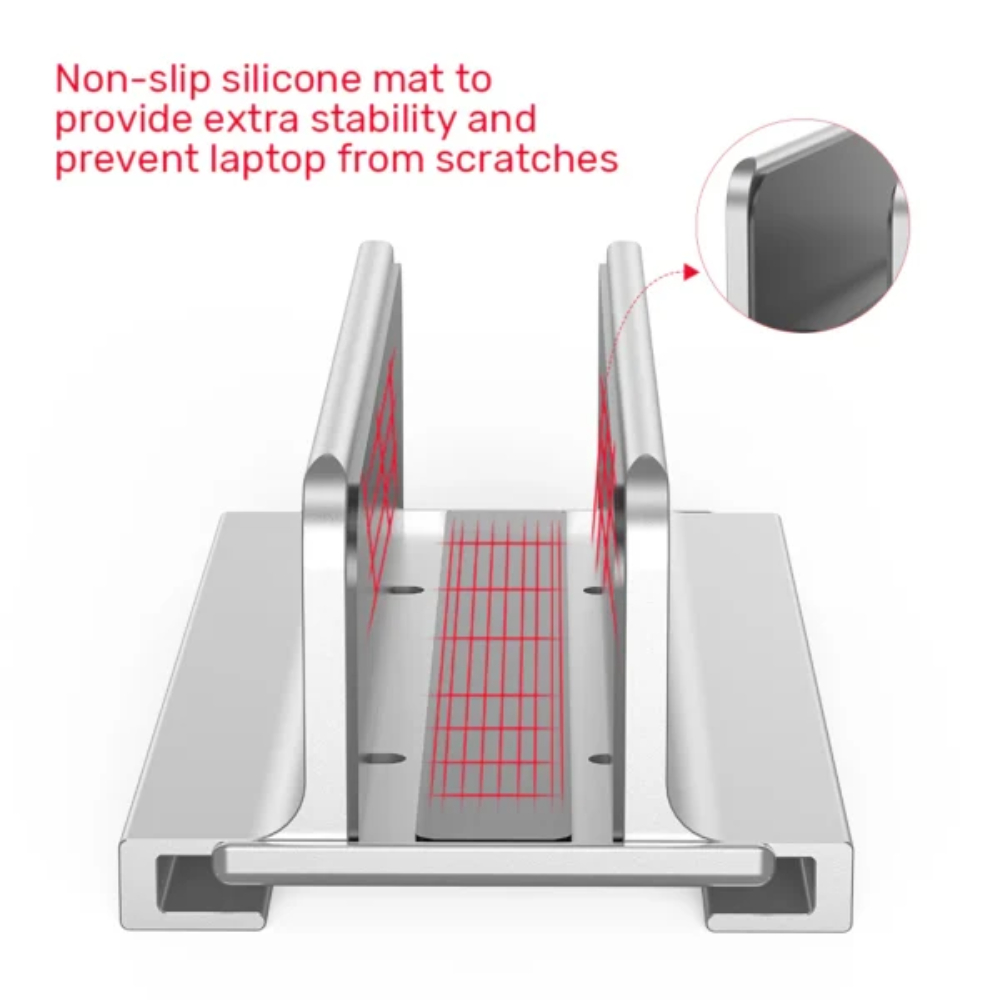 UNITEK OT172GY VERTICAL ADJUSTABLE LAPTOP STAND HOLDER ALUMINUM ALLOY - Image 3