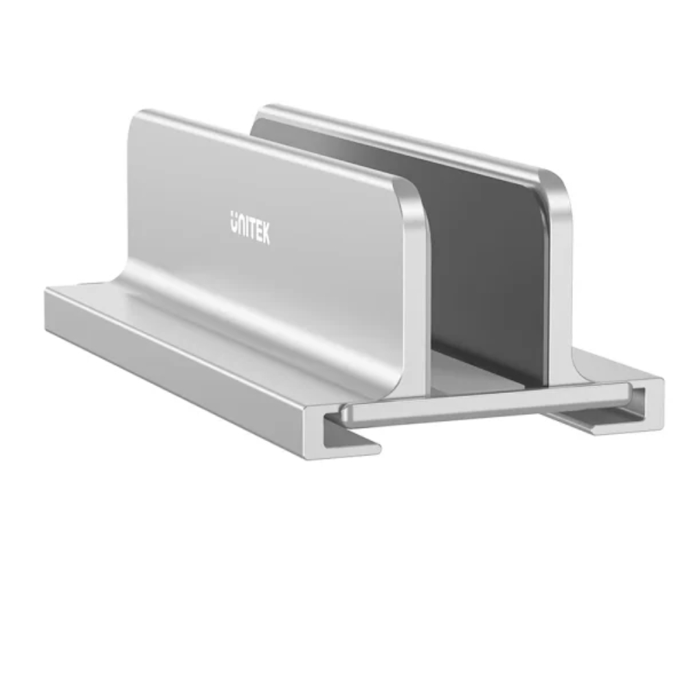 Unitek OT172GY Vertical Adjustable Laptop Stand Holder Aluminium