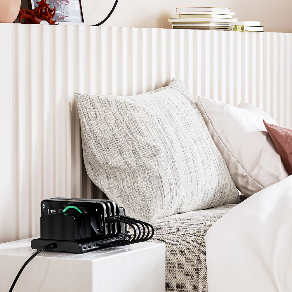 UNITEK P1230CBK01-EU uCHARGE 240W 10-PORTS USB SMART CHARGING STATION ( 8XUSB-C / 2XUSB-A ) - Image 5