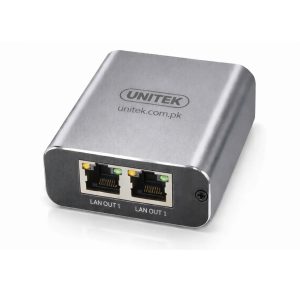 UNITEK U1347A 1-TO-2 GIGABIT NETWORK SPLITTER METAL SHEILD