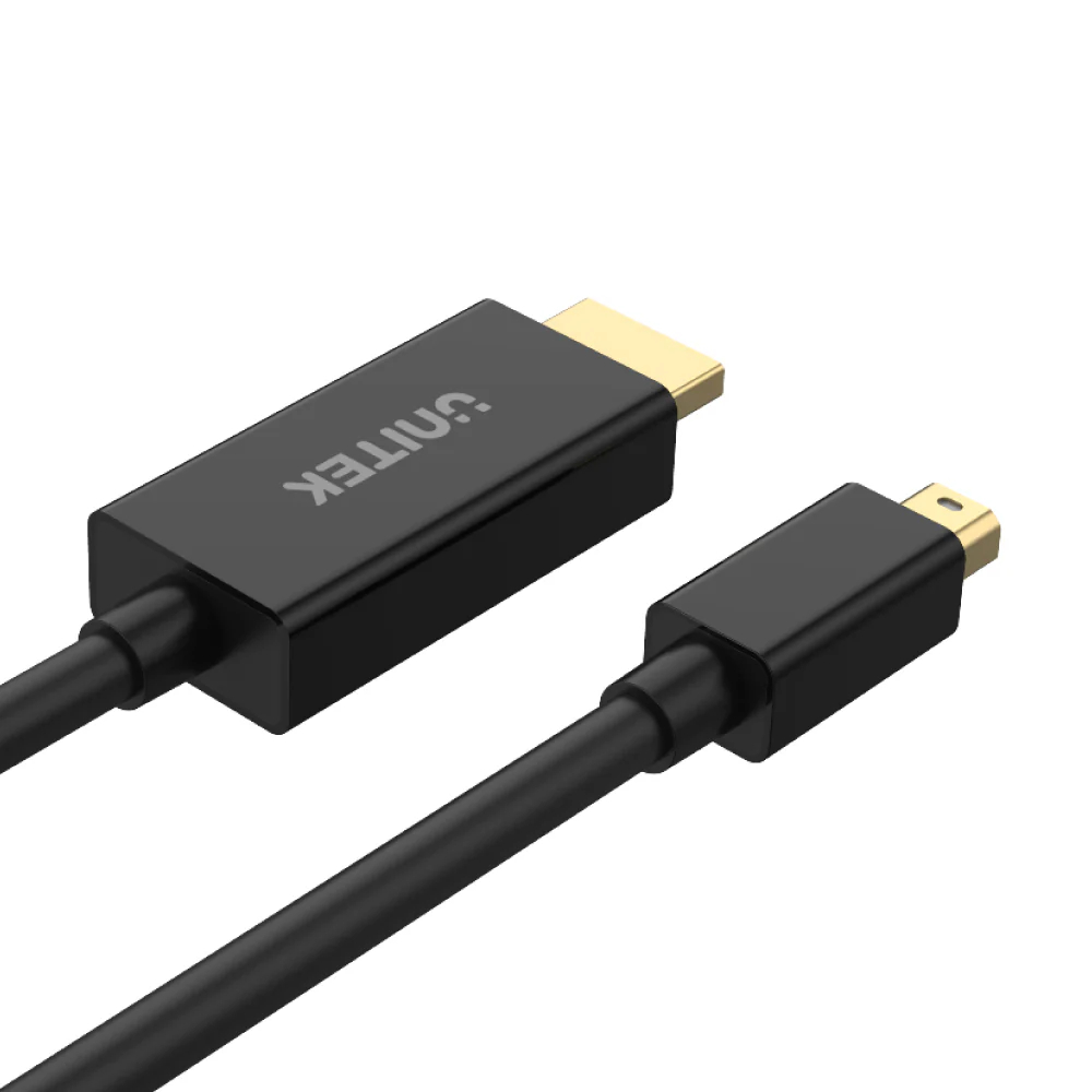UNITEK V1152A MINI DISPLAY PORT TO HDMI CABLE 2M 4K@30HZ - Image 3