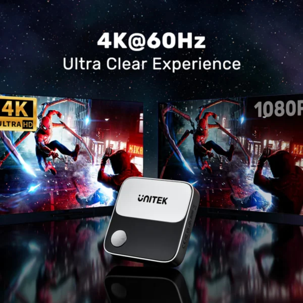UNITEK V1162B01 WIRELESS SCREEN MIRRORING DEVICE 4K@60HZ - Image 7