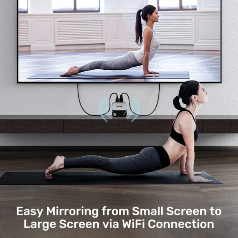 UNITEK V1162B01 WIRELESS SCREEN MIRRORING DEVICE 4K@60HZ - Image 2
