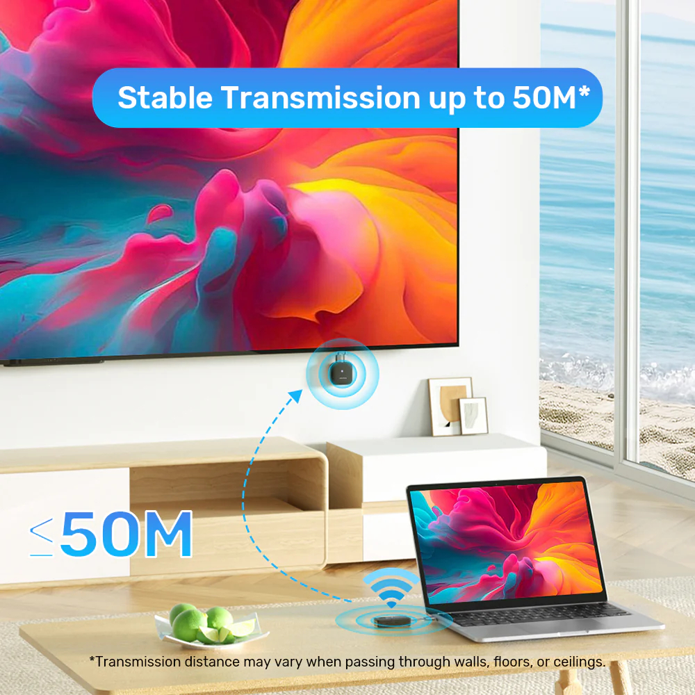 UNITEK V1184A01 USB-C WIRELESS HDMI EXTENDER KIT UP TO 50M - Image 5