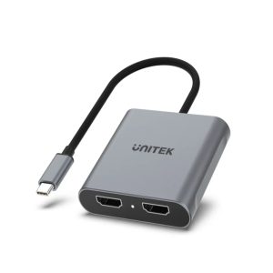 UNITEK V1404B USB-C TO DUAL HDMI 4K ADAPTER 15CM