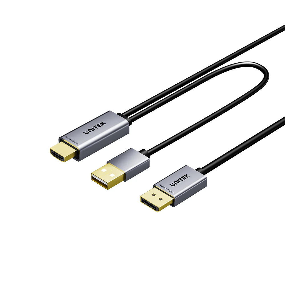 UNITEK V1714AGY01 HDMI TO DISPLAY PORT 4K@60HZ CABLE 1.8M - Image 2