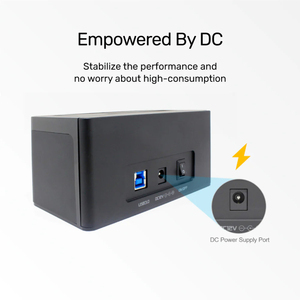UNITEK Y-1078 USB 3.0 HARD DRIVE DOCKING STATION SATA 6G 2.5''/3.5'' - Image 3