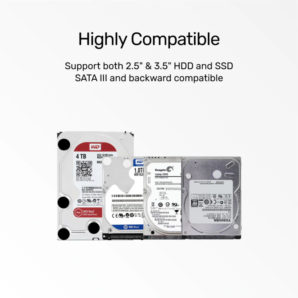 UNITEK Y-1078 USB 3.0 HARD DRIVE DOCKING STATION SATA 6G 2.5''/3.5'' - Image 4