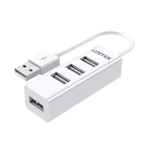 UNITEK Y-2146 4-PORT USB 2.0 HUB 480MBPS WHITE
