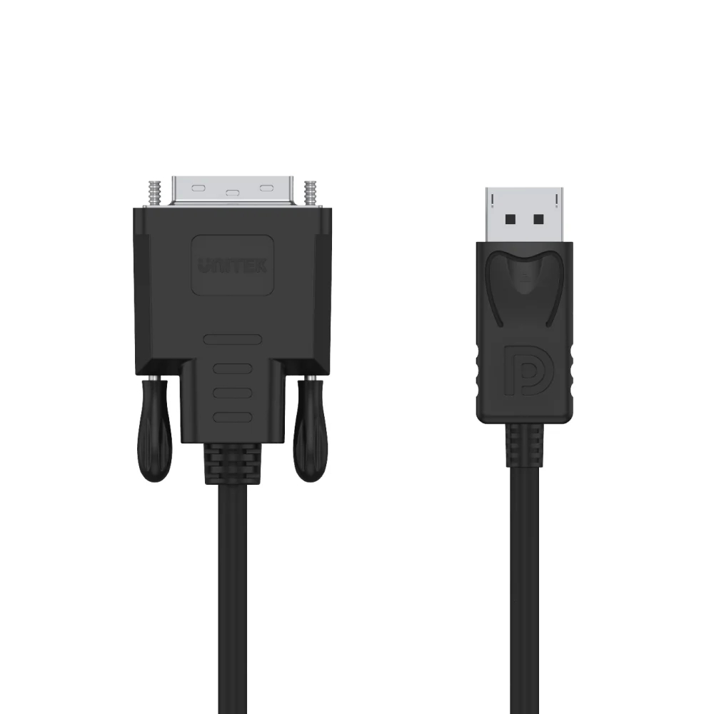 UNITEK Y-5118BA DISPLAY PORT TO DVI CABLE 1.8M FULL HD - Image 2