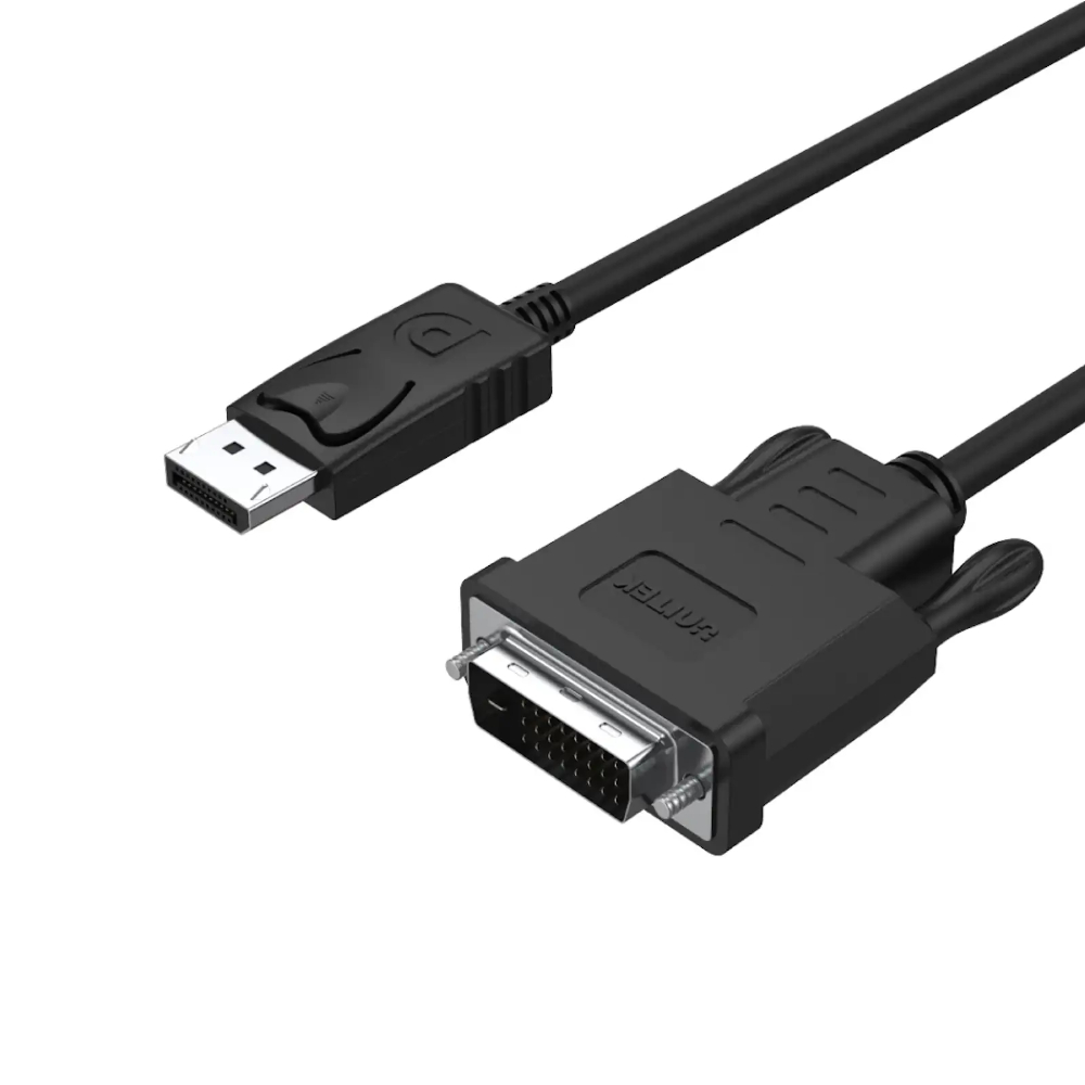UNITEK Y-5118BA DISPLAY PORT TO DVI CABLE 1.8M FULL HD