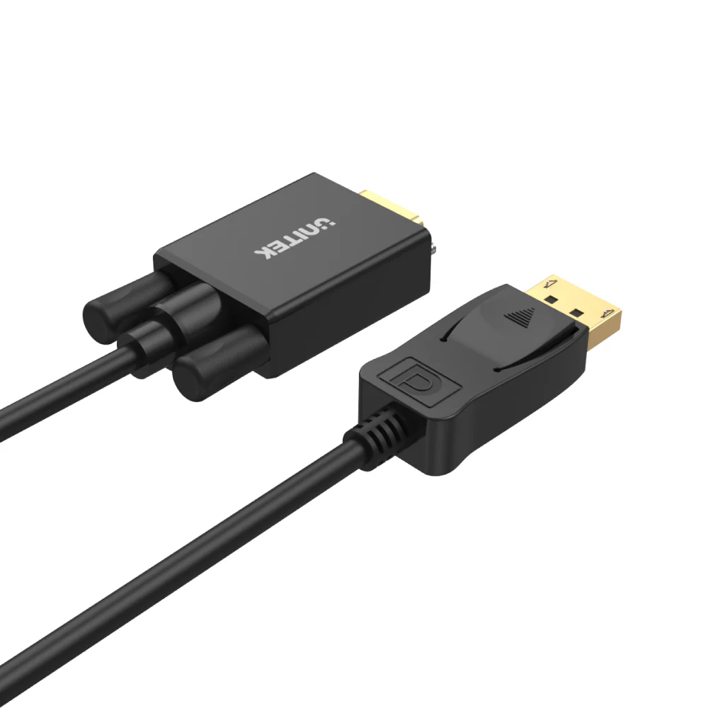 UNITEK Y-5118F DISPLAY PORT TO VGA CABLE 1.8M FULL HD - Image 6