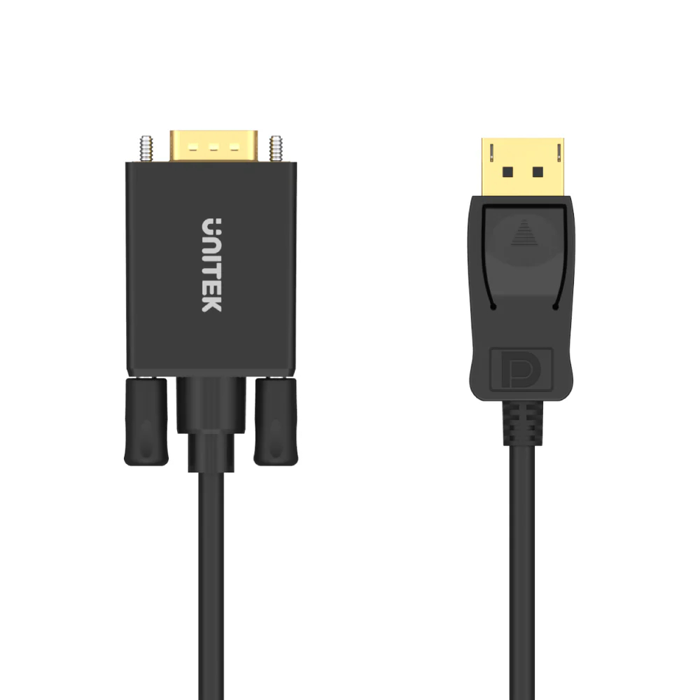 UNITEK Y-5118F DISPLAY PORT TO VGA CABLE 1.8M FULL HD - Image 2