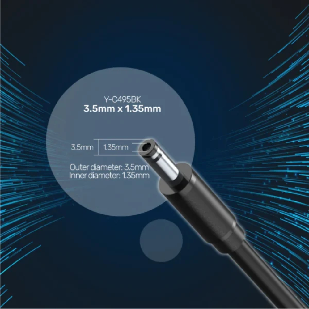 UNITEK Y-C495BK USB-A TO DC ( 3.5 X 1.35MM ) POWER CHARGING CABLE 1M 15W - Image 4