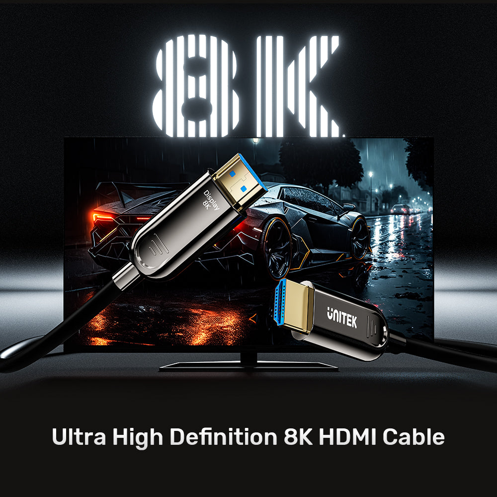 UNITEK C11085GY01-10M HDMI TO HDMI FIBER OPTIC CABLE 8K@60HZ 10M - Image 7