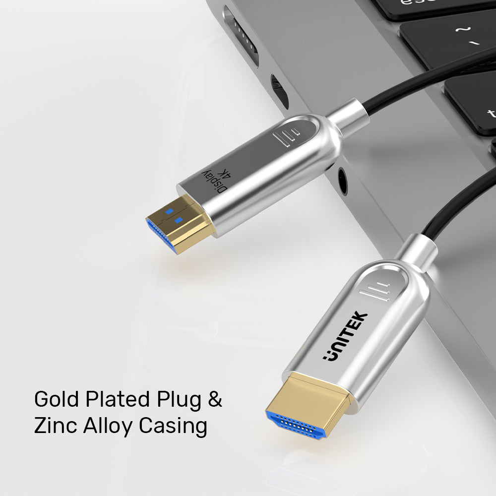 UNITEK C11092ASL-10M HDMI TO HDMI FIBER OPTIC CABLE 4K@60HZ 10M - Image 7
