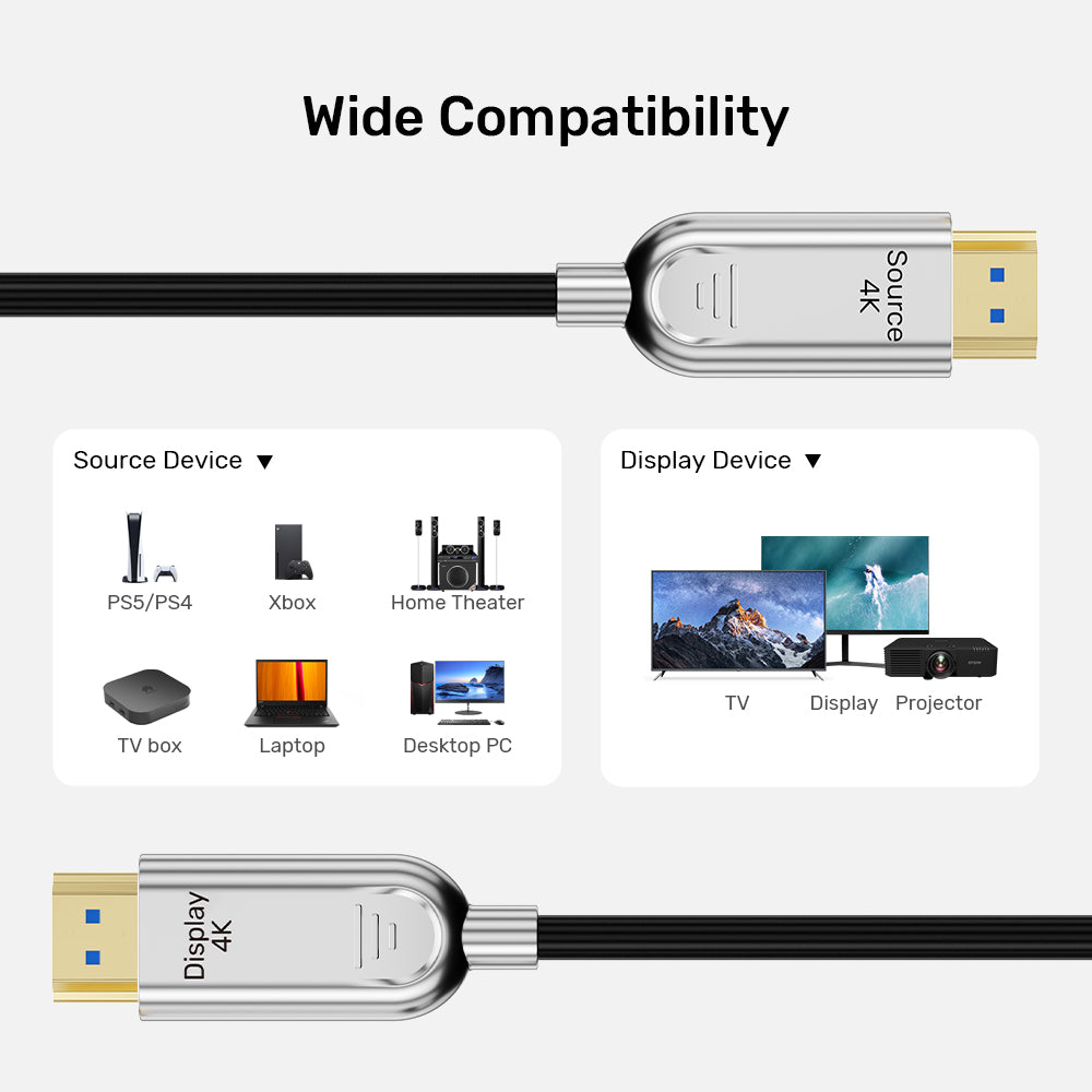 UNITEK C11092ASL-10M HDMI TO HDMI FIBER OPTIC CABLE 4K@60HZ 10M - Image 10