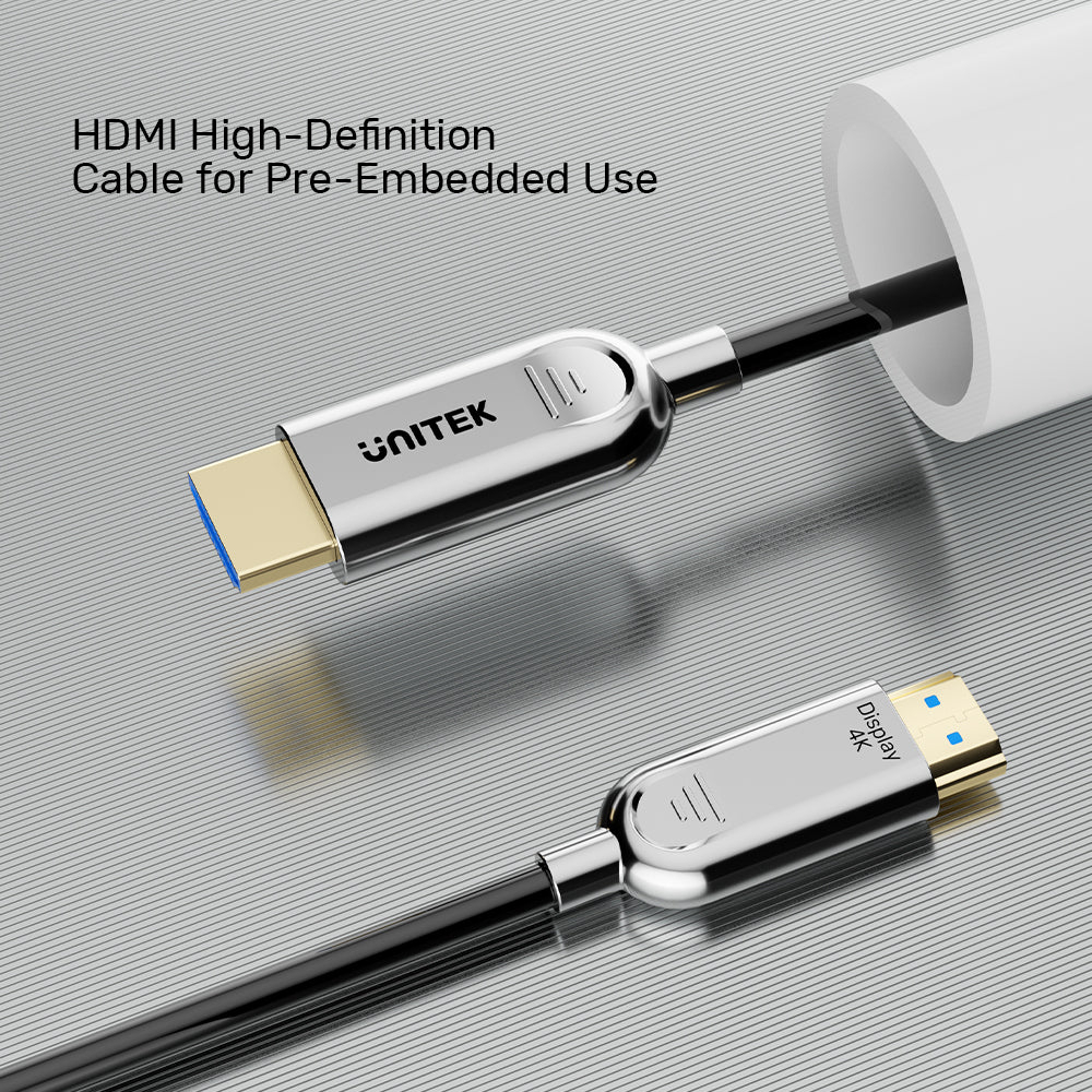 UNITEK C11092ASL-10M HDMI TO HDMI FIBER OPTIC CABLE 4K@60HZ 10M - Image 11