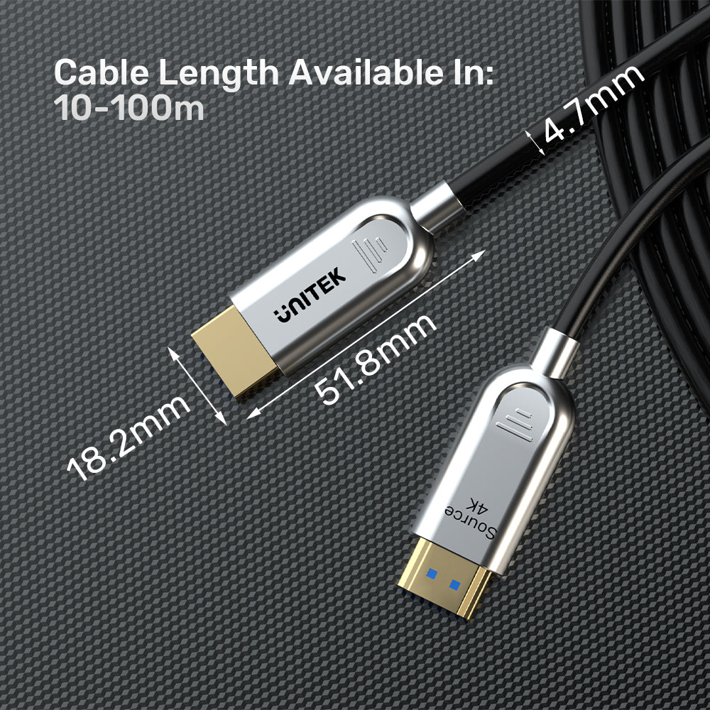 UNITEK C11092ASL-10M HDMI TO HDMI FIBER OPTIC CABLE 4K@60HZ 10M - Image 12