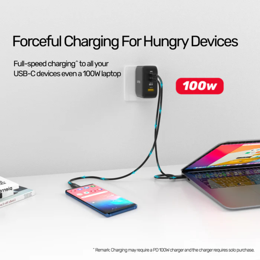 UNITEK C14100BK USB4 Thunderbolt 3 USB-C Cable 0.8M