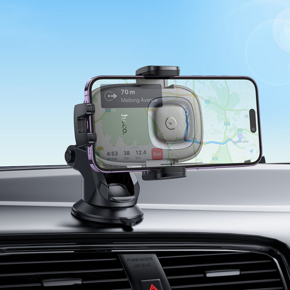 HOCO HW32 Crown Fast Wireless Charging Car Holder - Image 3