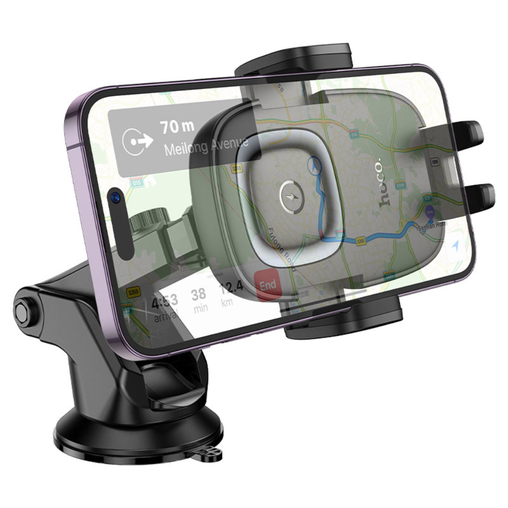 HOCO HW32 Crown Fast Wireless Charging Car Holder - Image 6