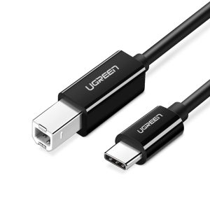 UGREEN 50446 USB-C 2.0 To USB-B 2.0 Printer Cable Black 2M