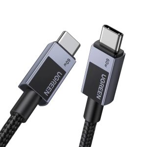 UGREEN 55764 USB-C TO C PD FAST CHARGING CABLE 60W 0.5M BRAIDED SPACE GRAY