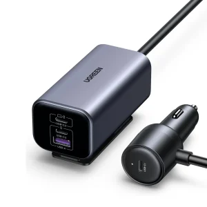 UGREEN 35571 150W 4-PORT GAN FAST CAR CHARGER BACKSEAT CHARGING 1M CABLE  ( 3XUSB-C / 1XUSB-A )