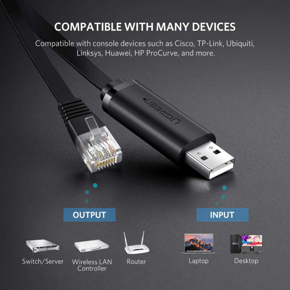 UGREEN 50773 USB TO RJ45 CONSOLE CABLE 1.5M - Image 4