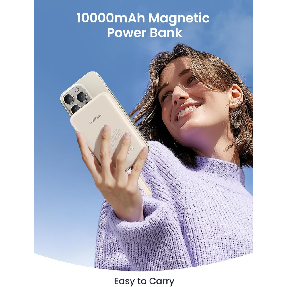 UGREEN 35341 NEXODE MAGNETIC WIRELESS POWER BANK 20W - Image 3