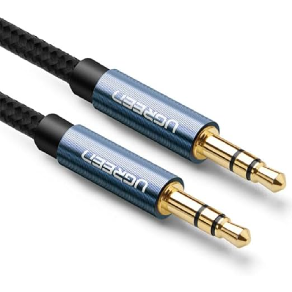 UGREEN 10688 3.5mm Male to 3.5mm Male Cable Gold Plated Metal Case with Braid 3m (Blue) - Image 4