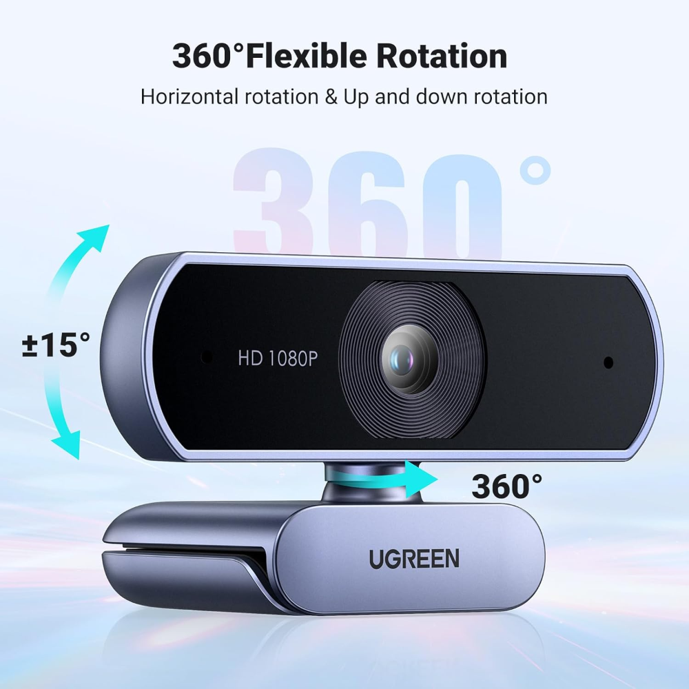 UGREEN 15728 Full HD USB Web Camera with Microphone - Image 2