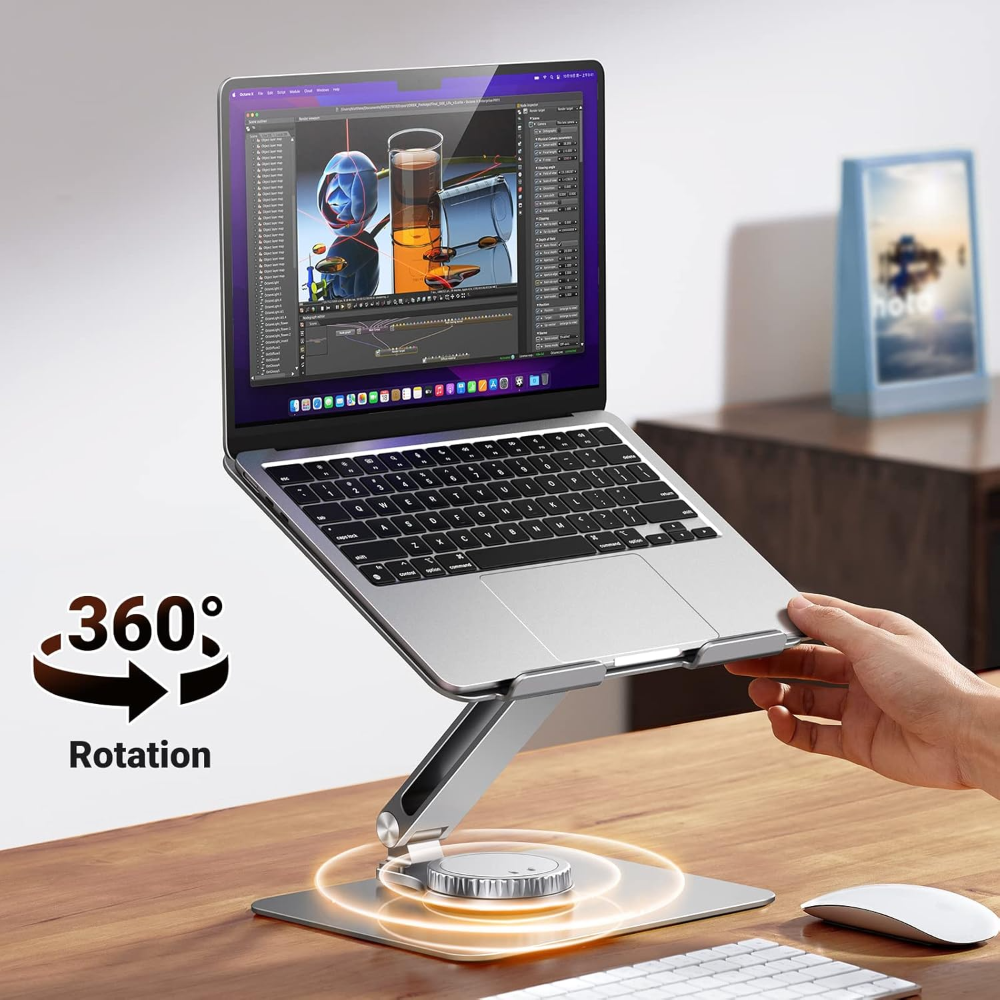 UGREEN 90849 Adjustable 360 Rotating Laptop Stand – Ergonomic Holder - Image 2