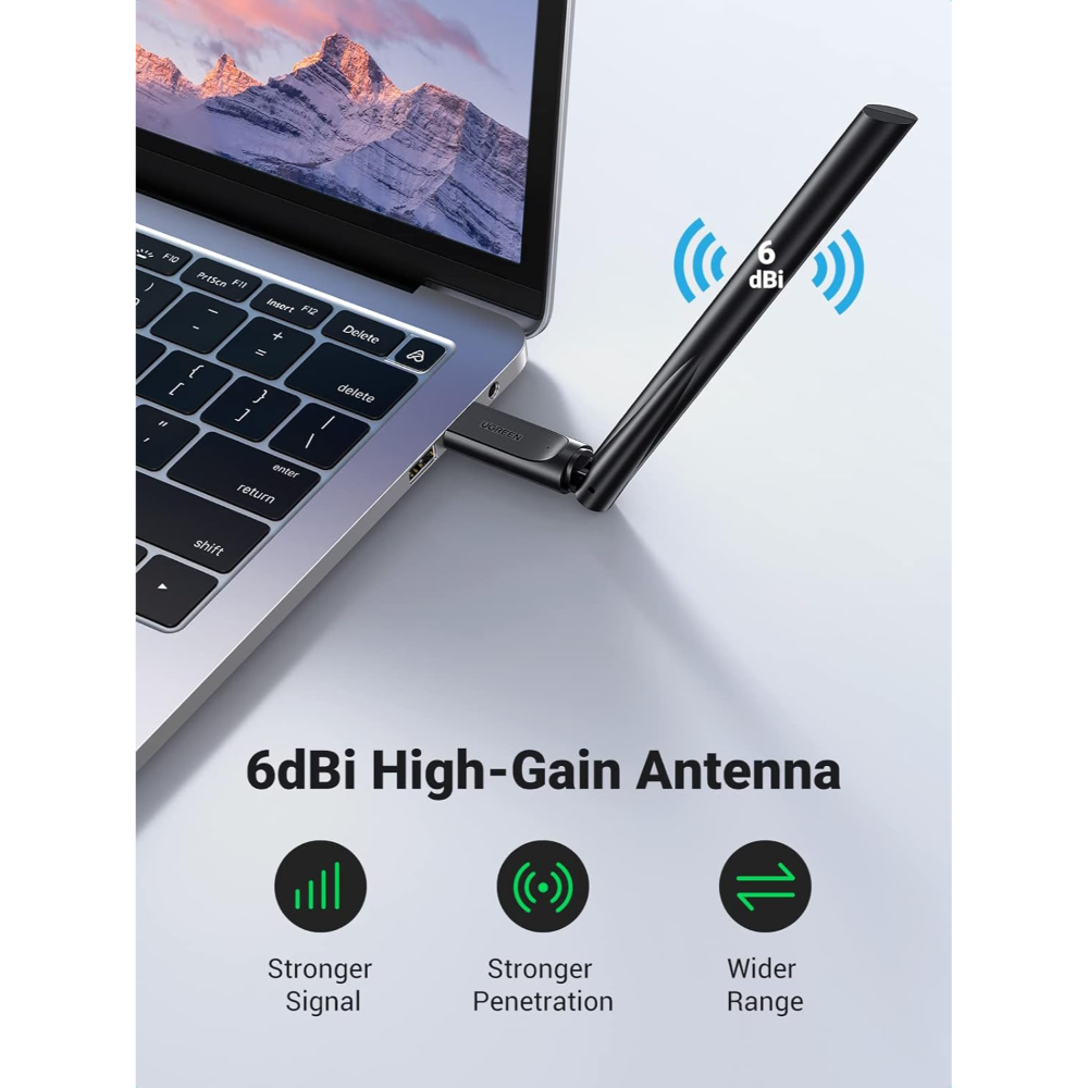 UGREEN 90339 AC650 USB WiFi Adapter for PC Desktop - Image 4