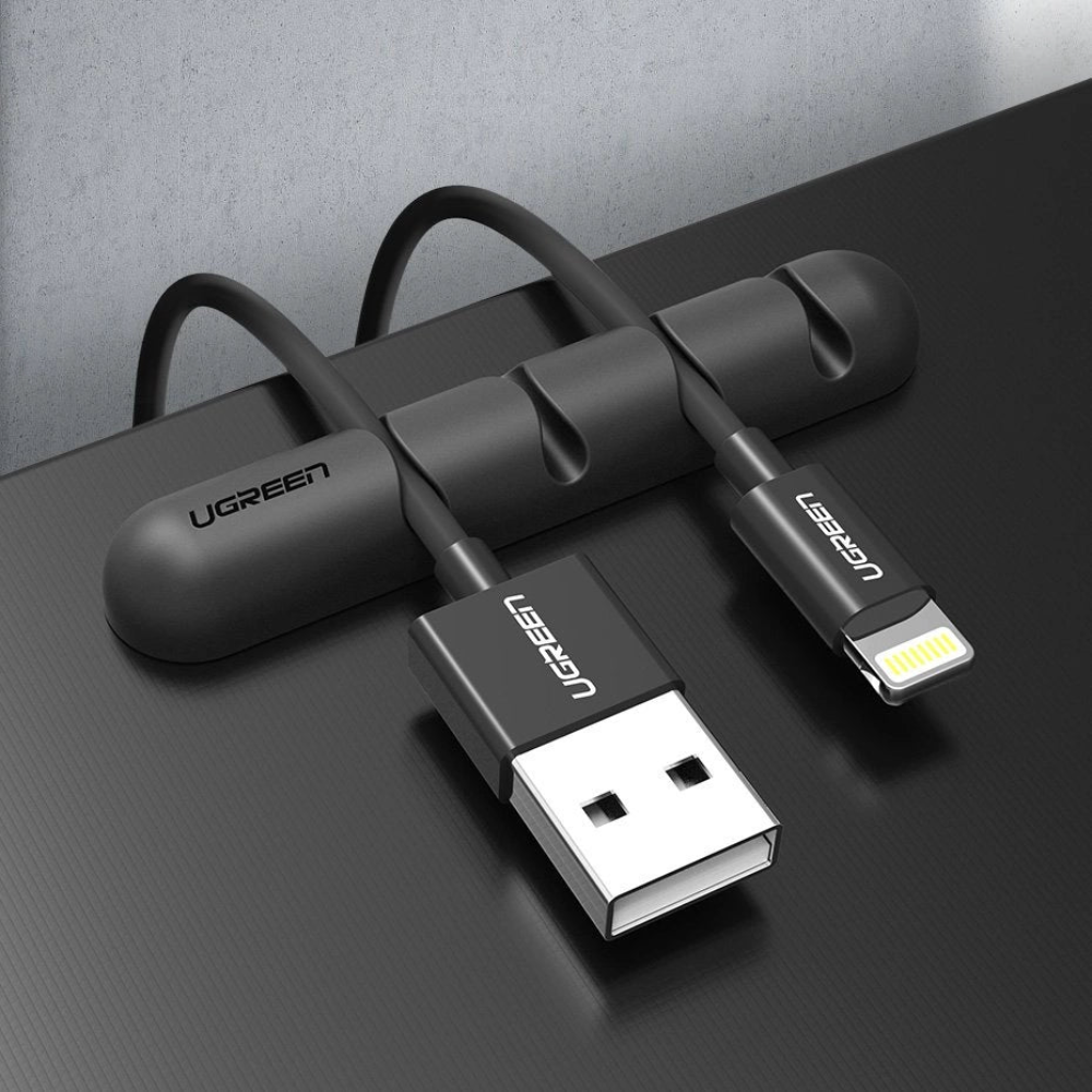 UGREEN 30762 CABLE ORGANIZER 2 PACK BLACK - Image 2