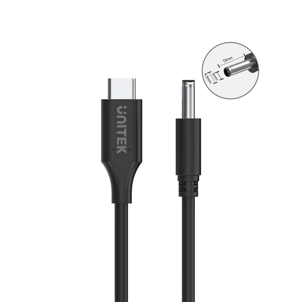 Unitek C14120BK USB-C to Dell 4.5mm Power Charging Cable 65W
