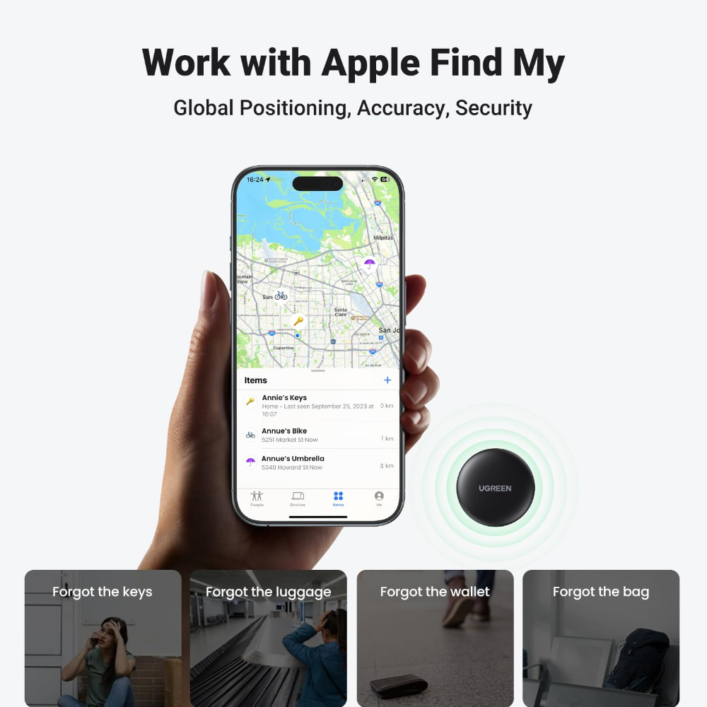 UGREEN 60387 Item Finder (Apple Certified) Bluetooth Tracker - Image 2