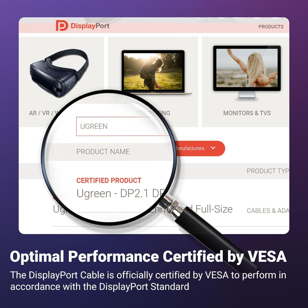 UGREEN 25862 16K DisplayPort Cable 2.1 (3 Meter) - Image 5