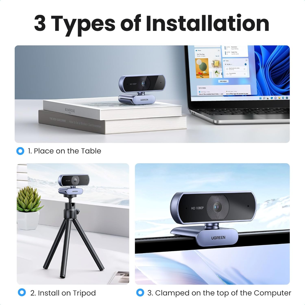 UGREEN 15728 Full HD USB Web Camera with Microphone - Image 7