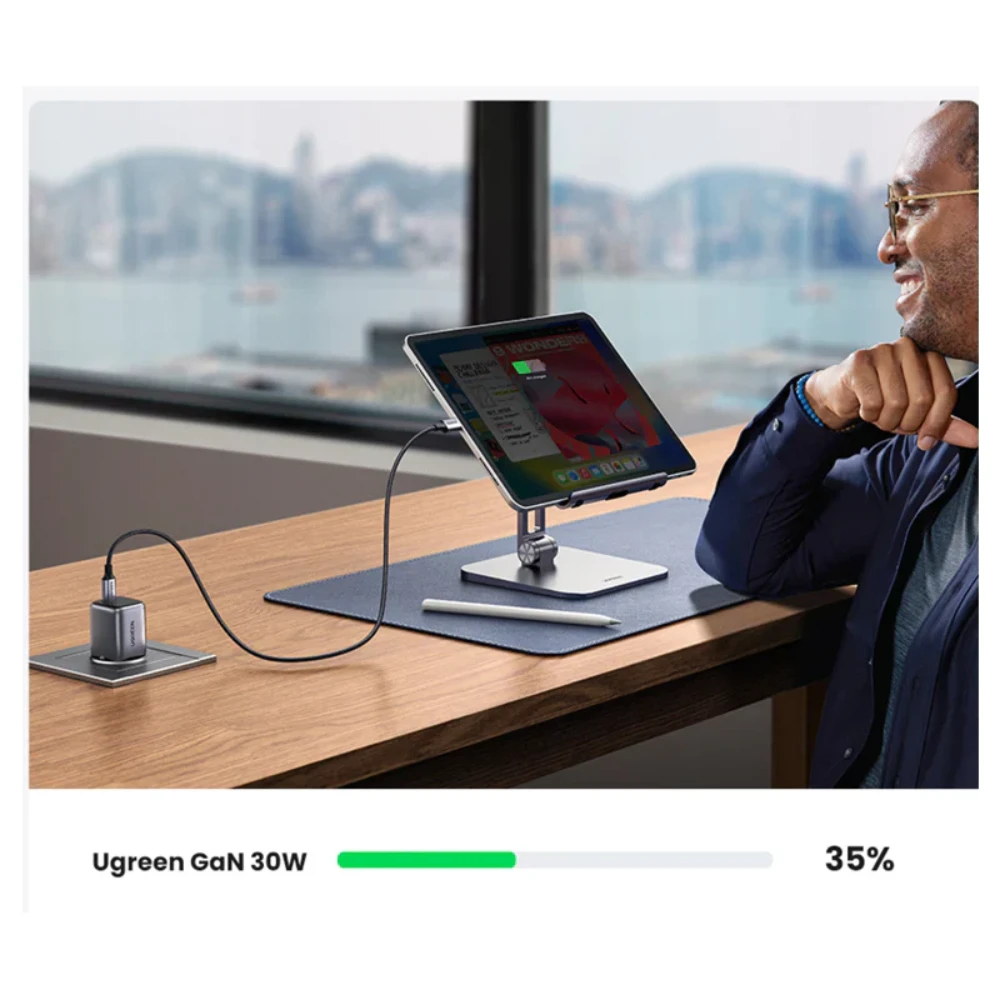 UGREEN 55428 USB-C 20W GAN FAST CHARGER US (GRAY) - Image 5