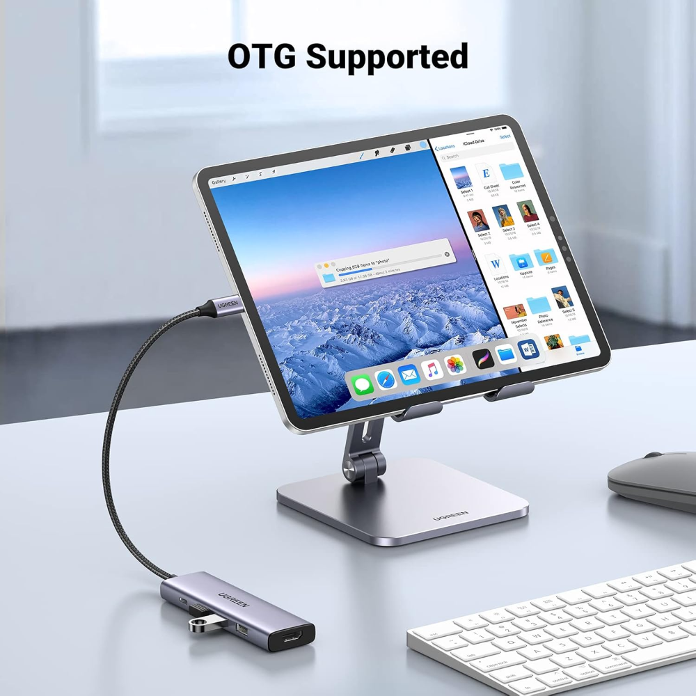 UGREEN 15597 5-in-1 USB C Hub with 4K@60Hz HDMI 100W PD Charging 3x USB 3.0 Ports - Image 5
