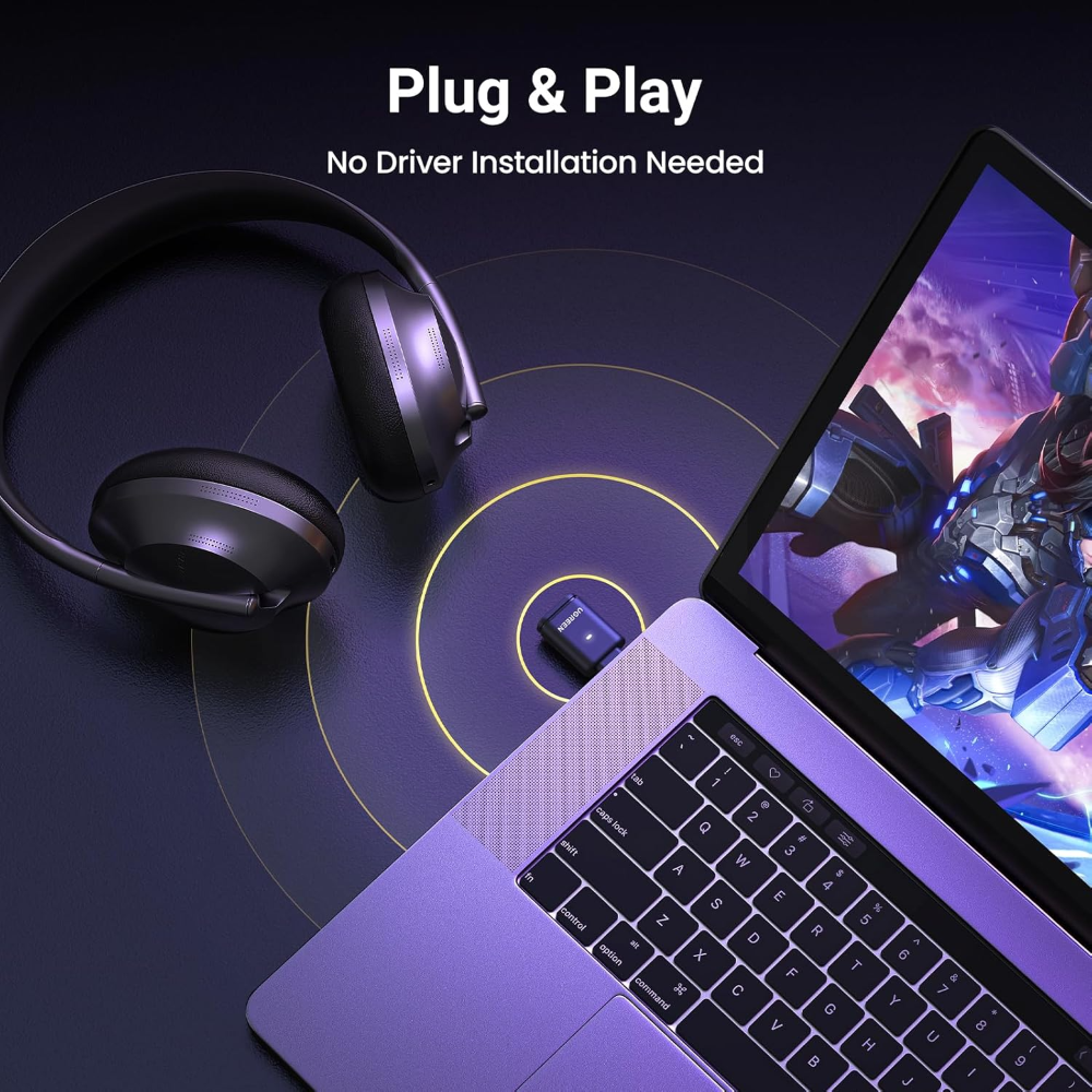 UGREEN 45008 BLUETOOTH 5.3 TRANSMITTER AUDIO ADAPTER TYPE-C - Image 4